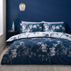 Catherine Lansfield Kyoto Floral Blue Bedding Set Double