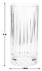 Habitat Pressed Hi Ball Glasses Set of 4 445ml