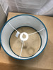 Habitat Blue Velvet Easy Fit Lampshade 30cm