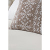 BHS Fairisle Cushion Brown and Cream 42x42cm
