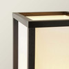 Wooden Statement Floor Lamp Black 159cm ValueLights Struttura