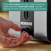 2 Slice Toaster 1050W Black Stainless Steel Bosch TAT7203GB