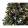 HABITAT 6FT PRE LIT BLUE OSCAR WITH PINE CONE CHRISTMAS TREE