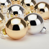 Argos Home Glass Christmas Baubles Silver and Gold Pack of 9