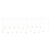 Argos Home Warm White Star Shaped Christmas Curtain Lights