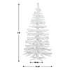 HABITAT 5FT FIBRE OPTIC CHRISTMAS TREE WHITE