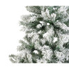 7ft Snowy Artificial Christmas Tree Green Habitat image 3