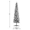 6ft Snow Tipped Pencil Christmas Tree Slim Habitat image 5