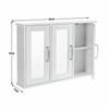 3 Door Mirrored Bathroom Cabinet White Argos Home image 3