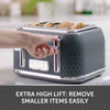 Breville VTR013 Curve 4 Slice Toaster Grey Chrome