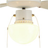 Argos catalogue image 4 of 7: Ceiling Fan With Light Habitat Schoolhouse White 132cm Pull Chain.