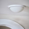Argos catalogue image 1 of 6: Bathroom Ceiling Light Habitat Aspley White Opal Glass IP44 Flush.