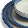 Blue Artisan Stripe Dinner Set Stoneware Habitat 11 Piece. Catalogue 12-piece photo; actual stock listing supplies 11 pieces only.