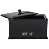 Ceramic Kitchen Storage Set 3 Piece Black Bistro Collection. Catalogue 5-piece photo; actual stock listing supplies 3 pieces only.