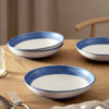 Pasta Bowls Set of 4 Blue Artisan Stripe Habitat Stoneware 800ml - Argos catalogue image 1 of 5.