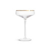 Champagne Coupe Glasses Gold Rim Set of 2 Habitat Tableware - Argos catalogue image 4 of 6. Original retailer photos may show 4 pieces; only 2 supplied in this listing.