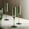Champagne Flutes Set of 4 Green Wide Ribbed Glass Habitat 150ml - Argos catalogue image 1 of 5.