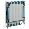 Habitat Bright Stripe Folding Metal Sun Lounger Blue product detail 7