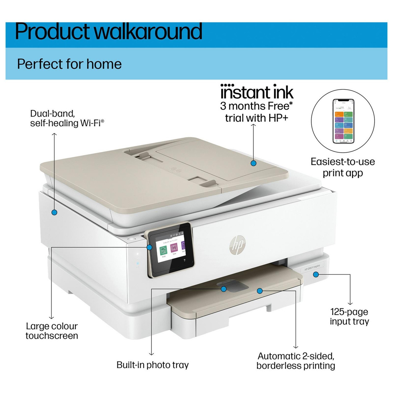 HP Plus Envy Inspire 7920e All-in-One Inkjet Printer - Best Office