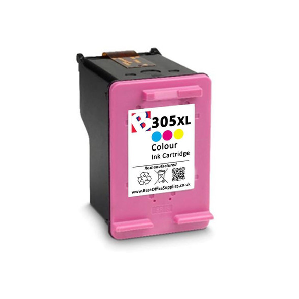 305 XL Remanufactured Ink Cartridge - High Capacity Tri-Colour Ink Cartridge - Compatible For HP Deskjet 2710