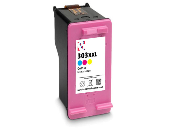 303 XXL Colour Remanufactured Triple XL Ink Cartridge - High Capacity Colour Ink Cartridge - Compatible For  (T6N04AE, HP 303XL, HP303XL, HP 303 XL)