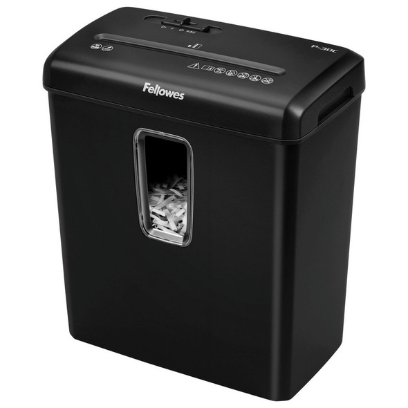 Fellowes 30C Paper Shredder 6 Sheet 12 Litre Cross Cut A4 Powershred Fellowes 30C Paper Shredder 6 Sheet 12 Litre Cross Cut A4 Powershred