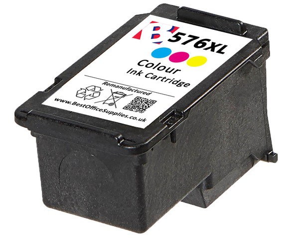 Canon CL-576 XL Remanufactured Ink Cartridge - High Capacity Tri-Colour Ink Cartridge - Compatible For (CL-576XL, CL576XL, 5441C001) Canon CL-576 XL Remanufactured Ink Cartridge - High Capacity Tri-Colour Ink Cartridge - Compatible For (CL-576XL, CL576XL, 5441C001)