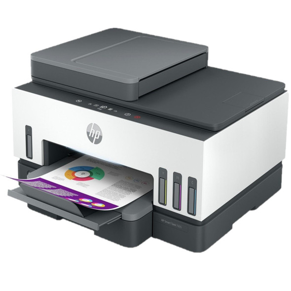 HP Smart Tank 7605 Printer Wireless All In One Ink Tank Duplex ADF Used