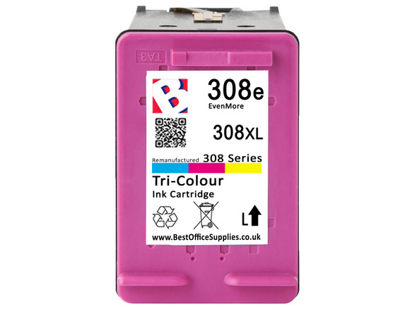 308e 308XL Colour Compatible Ink Cartridge for HP Envy Printers High Yield 320p