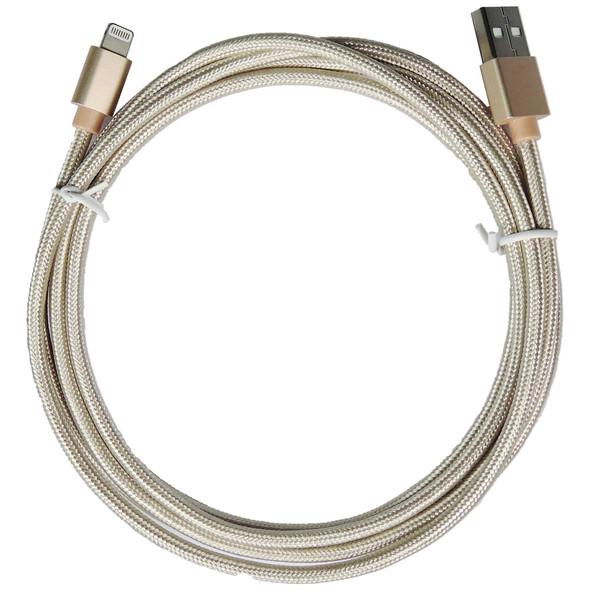 Fast USB Charger Cable Braided Heavy Duty 1m Data Charging Lead Gold