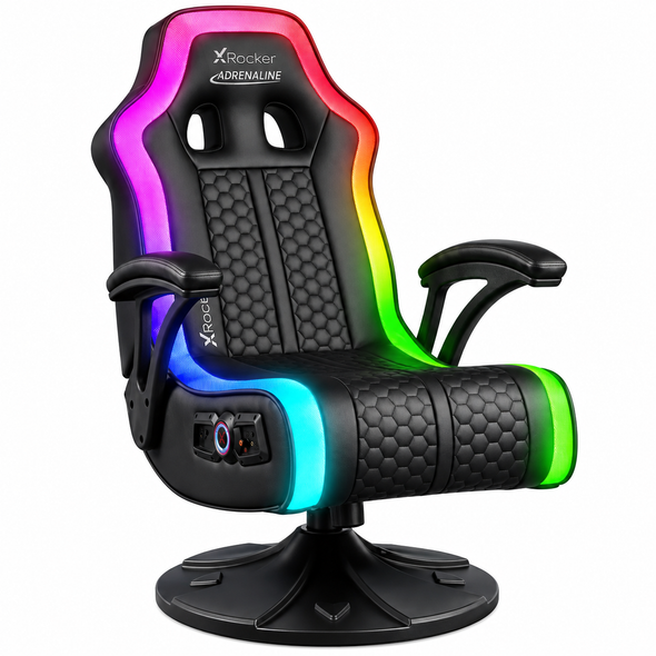 Gaming Chair Bluetooth 2.1 Audio RGB Speakers Subwoofer X Rocker Adrenaline
