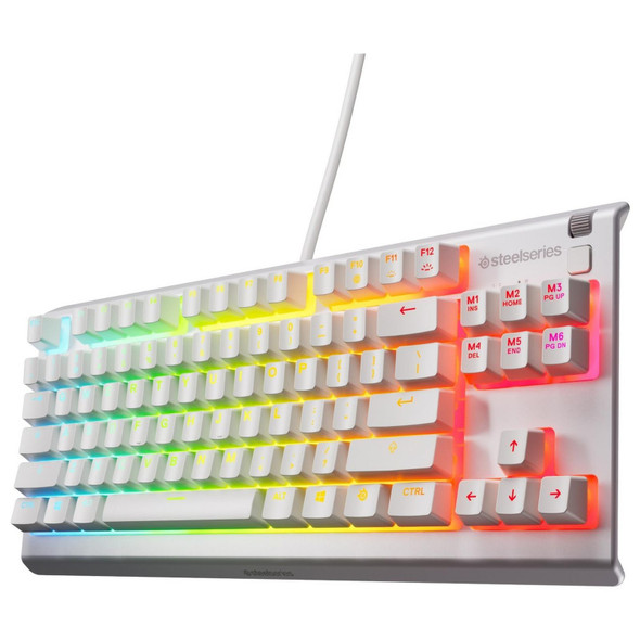 RGB Gaming Keyboard SteelSeries Apex 3 TKL Wired USB White