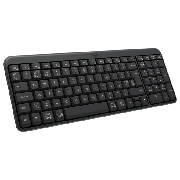 Logitech K250 Bluetooth Wireless Keyboard Black Compact Full Size Spill Resistant