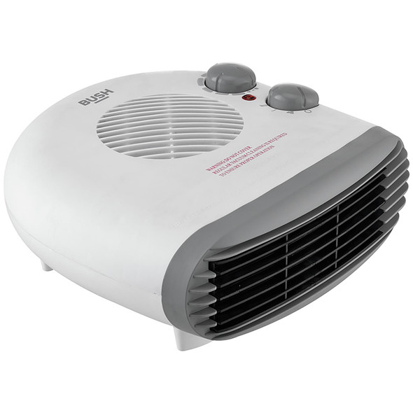 Bush 2kW Flat Fan Heater 2000W Thermostat Portable FH-15AT Open Box