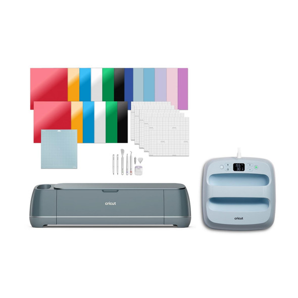 Cricut Maker 4 Ultra Bundle Cutting Machine EasyPress 3 9x9 Craft Vinyl Kit Open Box