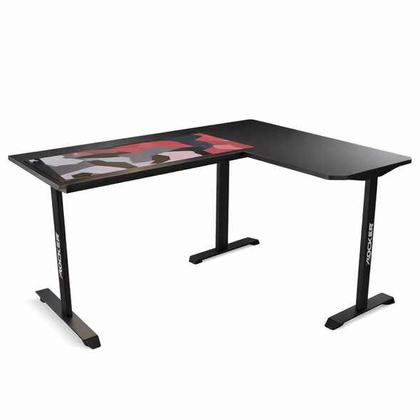 X Rocker Panther XL Reversible Corner Gaming Desk - Black