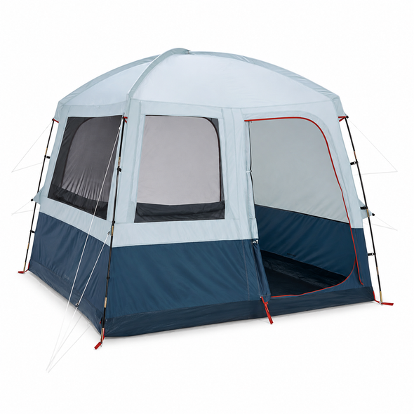 6 Man Camping Shelter Gazebo Tent Decathlon Arpenaz Base Living Area 3 Door