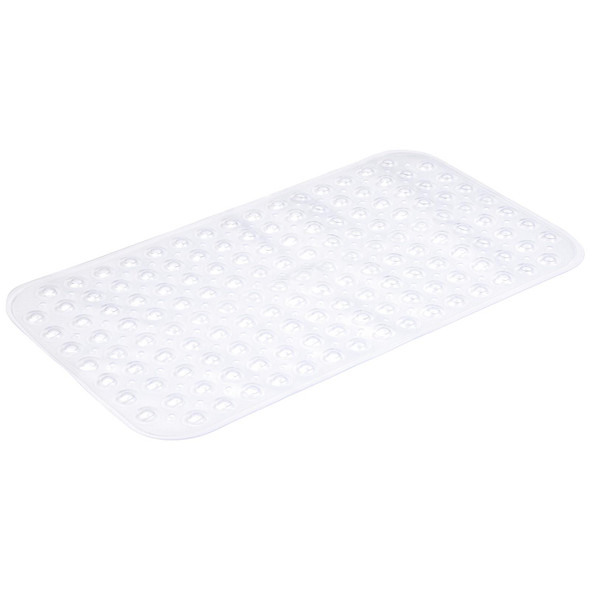 Bath Mat Non Slip Clear PVC Suction Cups Anti Slip Bathroom 70x38cm Habitat