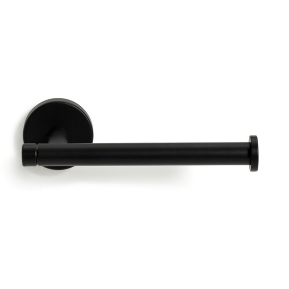 Toilet Roll Holder Wall Mounted Matt Black Metal Bathroom Tissue Holder Habitat