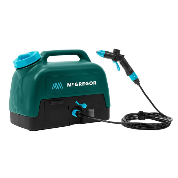 Cordless Pressure Washer 18V Portable Cleaner 10 Bar 4m Hose McGregor Compact