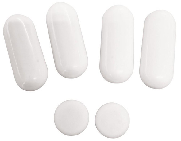 Toilet Seat Buffers Deep Bumpers Replacement White Plastic 6 Pack Type 4
