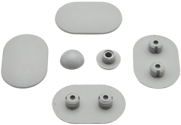 Toilet Seat Buffers Deep Bumpers Replacement Grey Plastic 6 Pack Type 3 WC