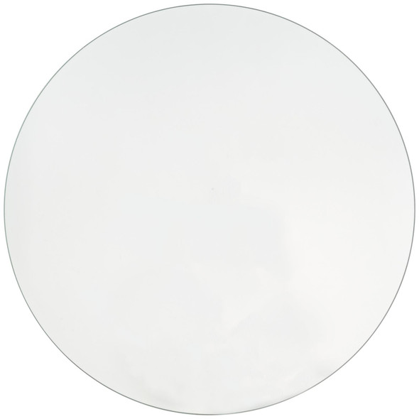 Round Wall Mirror 80cm Silver Aluminium Metal Frame Large Bathroom Habitat