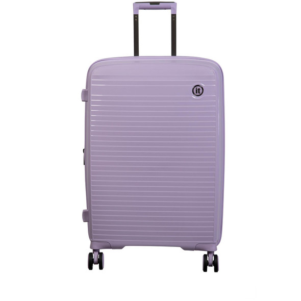 Large Suitcase 91L Expandable Hard Shell 8 Wheel TSA Lock Lilac IT Luggage