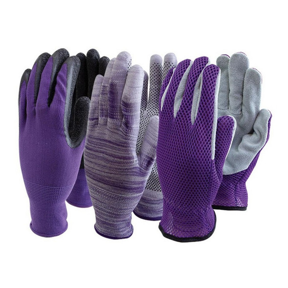Town & Country Women's Triple Pack Rigger Gardening Gloves image 1