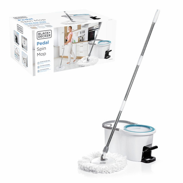 BLACK DECKER Pedal Foot Spin 5L Mop Bucket