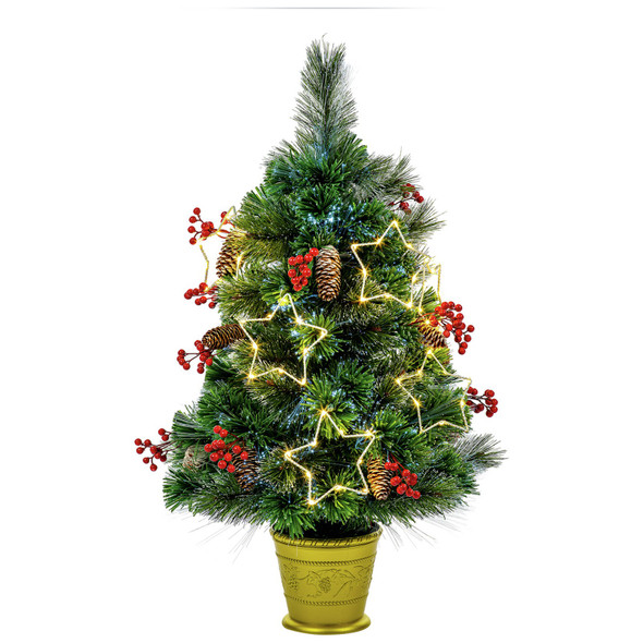 3ft Fibre Optic Snow Tip Christmas Tree Premier Decorations image 2