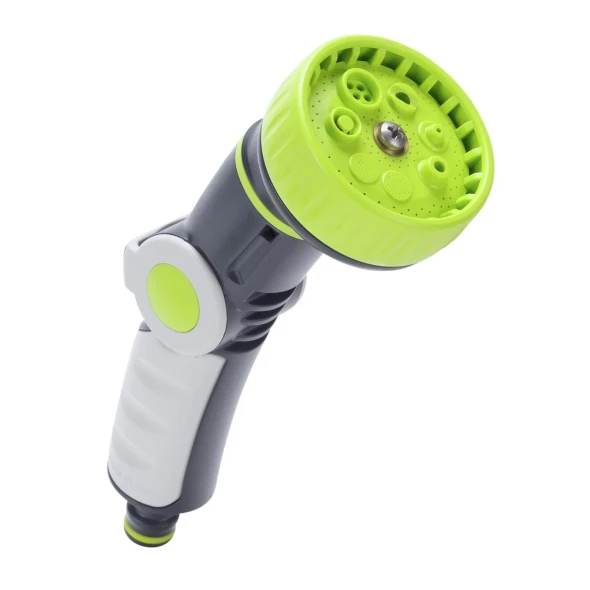 Garden Hose Spray Gun 8 Pattern Multi Function Watering Nozzle Green G F