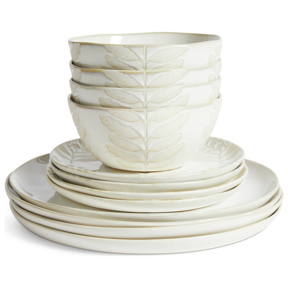 Bellis Floral Stoneware Dinner Set Habitat Sanderson National Trust 11 Piece. Catalogue 12-piece photo; actual stock listing supplies 11 pieces only.