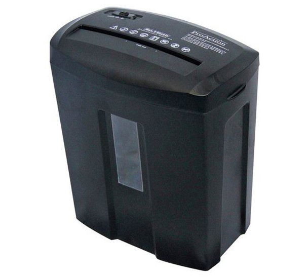 ProAction Paper Shredder 6 Sheet 15 Litre Micro Cross Cut A4 Auto on Reverse